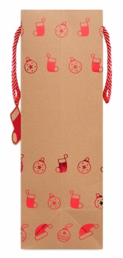 Logo trade reklaamtoote pilt: Mustriga kinkepaberkott