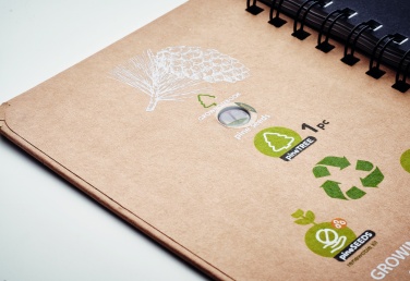 Logo trade firmakingitused foto: A5 männipuu GROWNOTEBOOK™