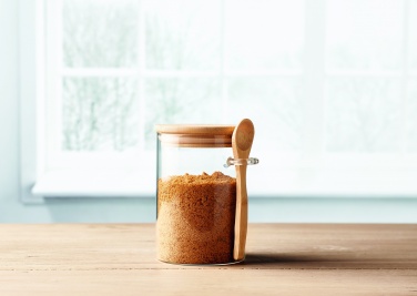 Logo trade reklaamtooted foto: Klaaspurk lusikaga 600 ml