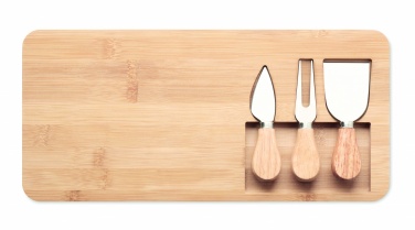 Logotrade reklaamkingituse foto: Bamboo Cheese lauakomplekt Leipzig