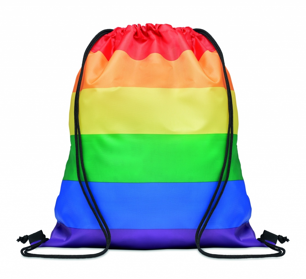 Logotrade reklaamtooted pilt: Rainbow RPET nööriga kott