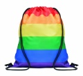 Rainbow RPET nööriga kott, Mitmevärviline