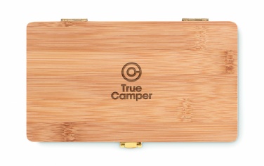 Logo trade reklaamkingid foto: 21 tk tööriistakomplekt bambusest kohvris