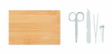 Logo trade ärikingitused foto: Maniküüri komplekt bambusest karbis