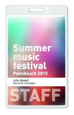 Logo trade reklaamtooted foto: Läbipaistev märk 7,5cmx12,5cm