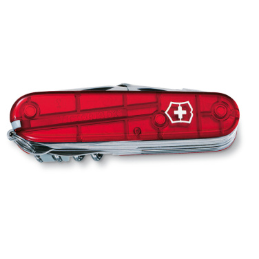 Logotrade firmakingituse foto: Taskunuga SwissChamp, läbipaistev Victorinox