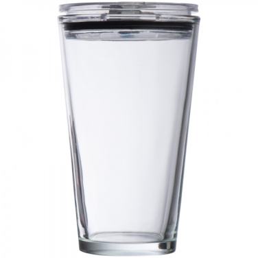Logo trade reklaamkingi pilt: Kaanega klaasist kruus WATTENSCHEID 400 ml