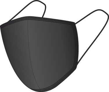 Logo trade reklaamtoote pilt: BLACK-BLACK puuvillane näomask 140116500