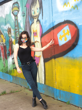 Logotrade reklaamkingitused pilt: MARS PRO puuvillane mask (suurus M) koos tasku ja HEPA-filtriga 1380165