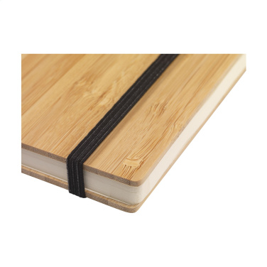 Logo trade firmakingi pilt: Bamboo Journal palja seljaga paberist märkmik A5
