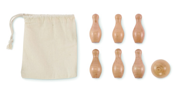 Logotrade meene foto: BOLITO mini männipuidust keeglikomplekt