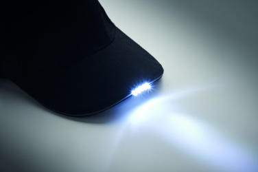 Logotrade firmakingituse foto: LUZCAP 5 paneeliga LED puuvillane müts 220gr/m²