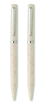 Logotrade reklaamkingitused pilt: PEAT nisuõlest keskkonnasõbralik pastapliiatsi komplekt