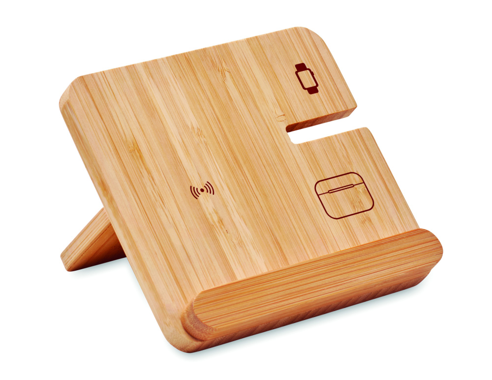 Logotrade meened pilt: BOOGAR kolm ühes 15 W juhtmeta laadija