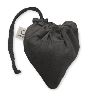 Logotrade reklaamkingi foto: CARRIE must kokkupandav ostukott 140 gr/m²