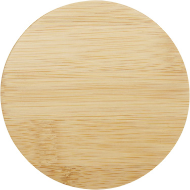 Logo trade reklaamtoote pilt: Leona 350 ml klaastass bambusest kaanega