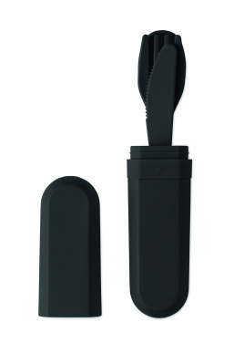 Logo trade reklaamtooted foto: Söögiriistade komplekt ja karp PLA-st BITEFUL