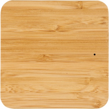 Logotrade mainostuote tuotekuva: Langaton Leaf-latausalusta 5W, bambua ja kangasta