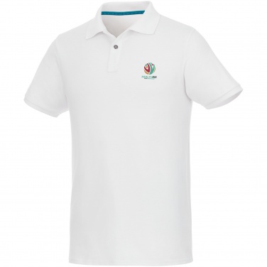 Logo trade mainostuote kuva: Beryl short sleeve men's organic recycled polo