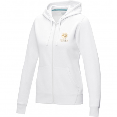 Logotrade mainoslahja ja liikelahja kuva: Ruby women’s organic recycled full zip hoodie