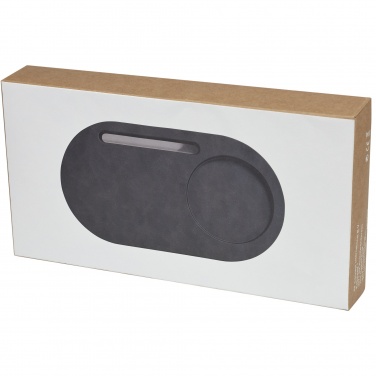 Logotrade mainoslahja tuotekuva: Klip-työpöydänjärjestäjä, 5 W, langattomasti lataava