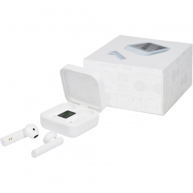 Logotrade liikelahjat kuva: Tayo TWS-nappikuulokkeet aurinkolaturilla 