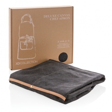 Logotrade mainoslahja ja liikelahja kuva: Deluxe kokin kangasesiliina