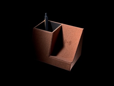 Logo trade liikelahja mainoslahja tuotekuva: Kynäpidike ja 5W langaton laturi korkista