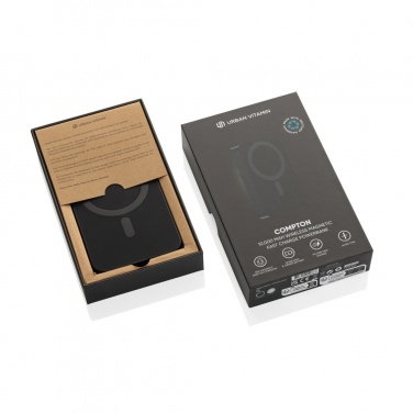 Logotrade liikelahjat mainoslahjat tuotekuva: ComptonRCS kierrätetty muovi/alumiini10000mAh varavirtalähde