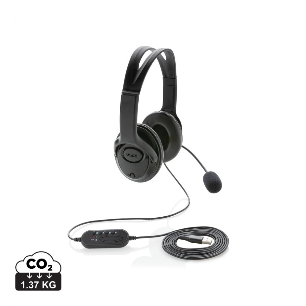 Logo trade liikelahjat tuotekuva: Työheadset johdolla