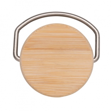 Logo trade liikelahja mainoslahja tuotekuva: Pullo ruostumattomasta teräksestä bambukannella