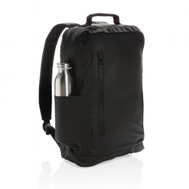 Logotrade mainoslahja ja liikelahja kuva: Musta PVC-vapaa 15,6"" Fashion-laptopreppu