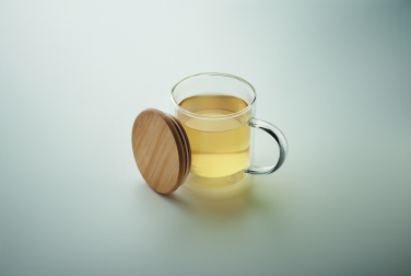 Logo trade mainoslahja ja liikelahja tuotekuva: Kaksiseinäinen lasimuki