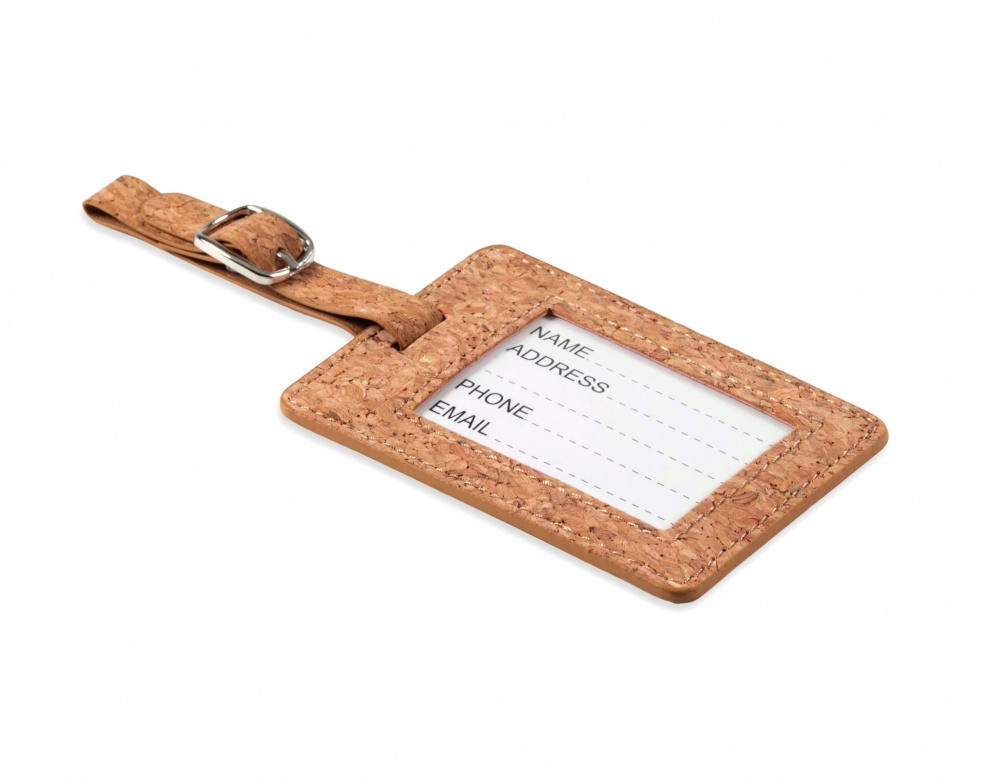 Logotrade mainoslahja tuotekuva: Cork luggage tag