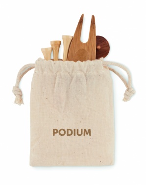 Logo trade liikelahjat mainoslahjat kuva: Bambu golfsetti