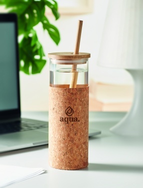 Logotrade liikelahja mainoslahja kuva: Lasinen juomapullo 450 ml