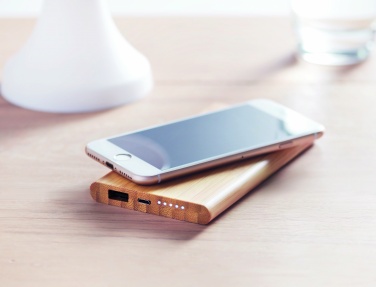 Logo trade mainostuotet tuotekuva: Bambu varavirtalähde 6000mAh ARENA