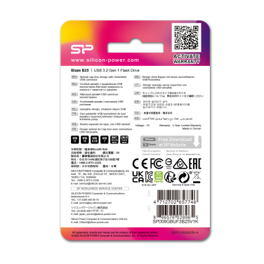 Logotrade liikelahjat mainoslahjat tuotekuva: Pendrive Silicon Power Blaze B25 3.1