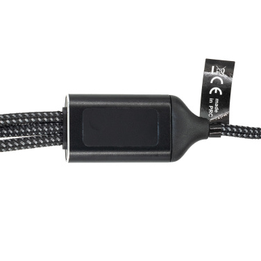 Logotrade mainostuote tuotekuva: 3 in 1 -kaapeli, jossa on valaistu Pierre Cardin -logo