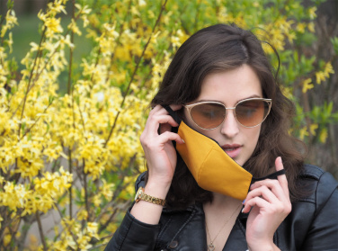 Logo trade mainostuote kuva: VENUS PRO puuvillamaski HEPA-suodatintaskulla 1378165