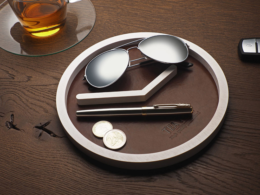 Logotrade mainoslahja ja liikelahja kuva: Puinen työpöydän järjestäjä 1851121