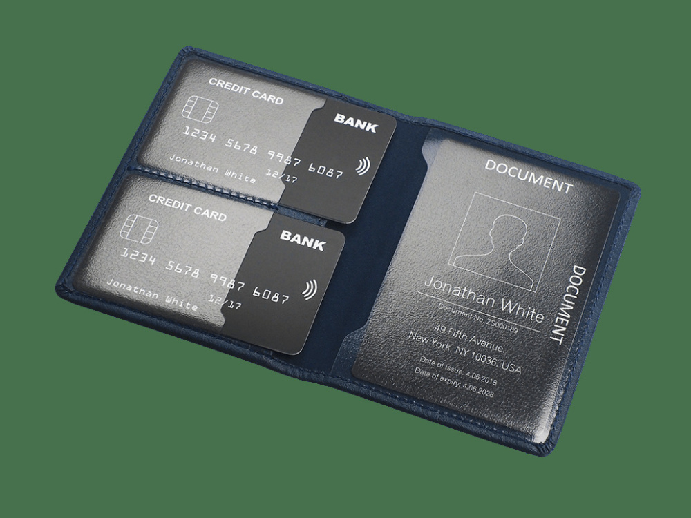 Logo trade liikelahjat mainoslahjat kuva: RFID asiakirjalompakko 611327