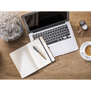 Logo trade liikelahja kuva: CorkNote A5 Paperinen muistivihko