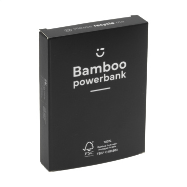 Logo trade mainoslahjat tuotekuva: Bamboo 4000 Powerbank ulkoinen laturi