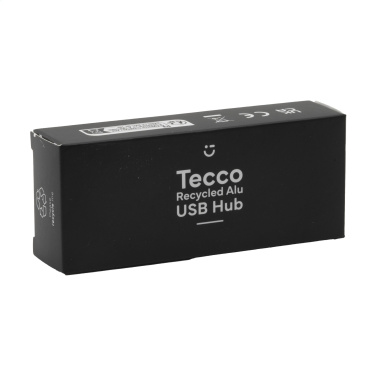 Logotrade mainoslahja tuotekuva: Tecco GRS Kierrätetty Alu USB Hub