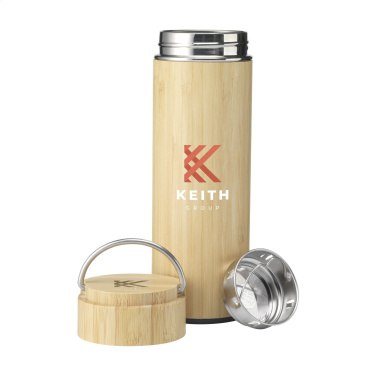 Logo trade liikelahjat mainoslahjat kuva: Nikko 330 ml bambu termopullo/termokuppi