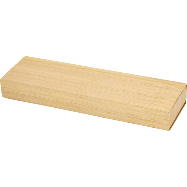 Logotrade liikelahjat mainoslahjat tuotekuva: Oblys bambukuulakärkikynä- ja lyijytäytekynäsetti