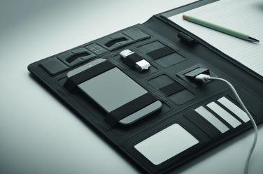 Logo trade liikelahja kuva: A4-kansio ja langaton laturi