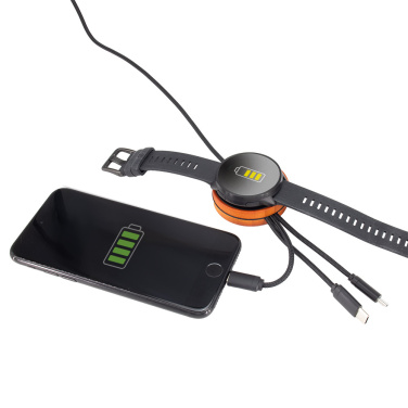 Logotrade liikelahjat mainoslahjat tuotekuva: Iso kaapeli 4in1 valaistulla logolla - i5w