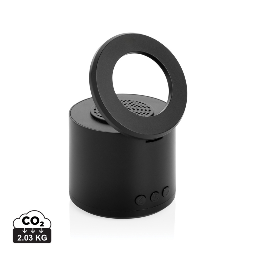 Logotrade liikelahja tuotekuva: Magpulse RCS -3 W kaiutin, kierrätysmuovia, magneettipidike